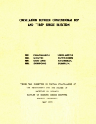 Correlation between conventional BSP and 131I BSP single injection